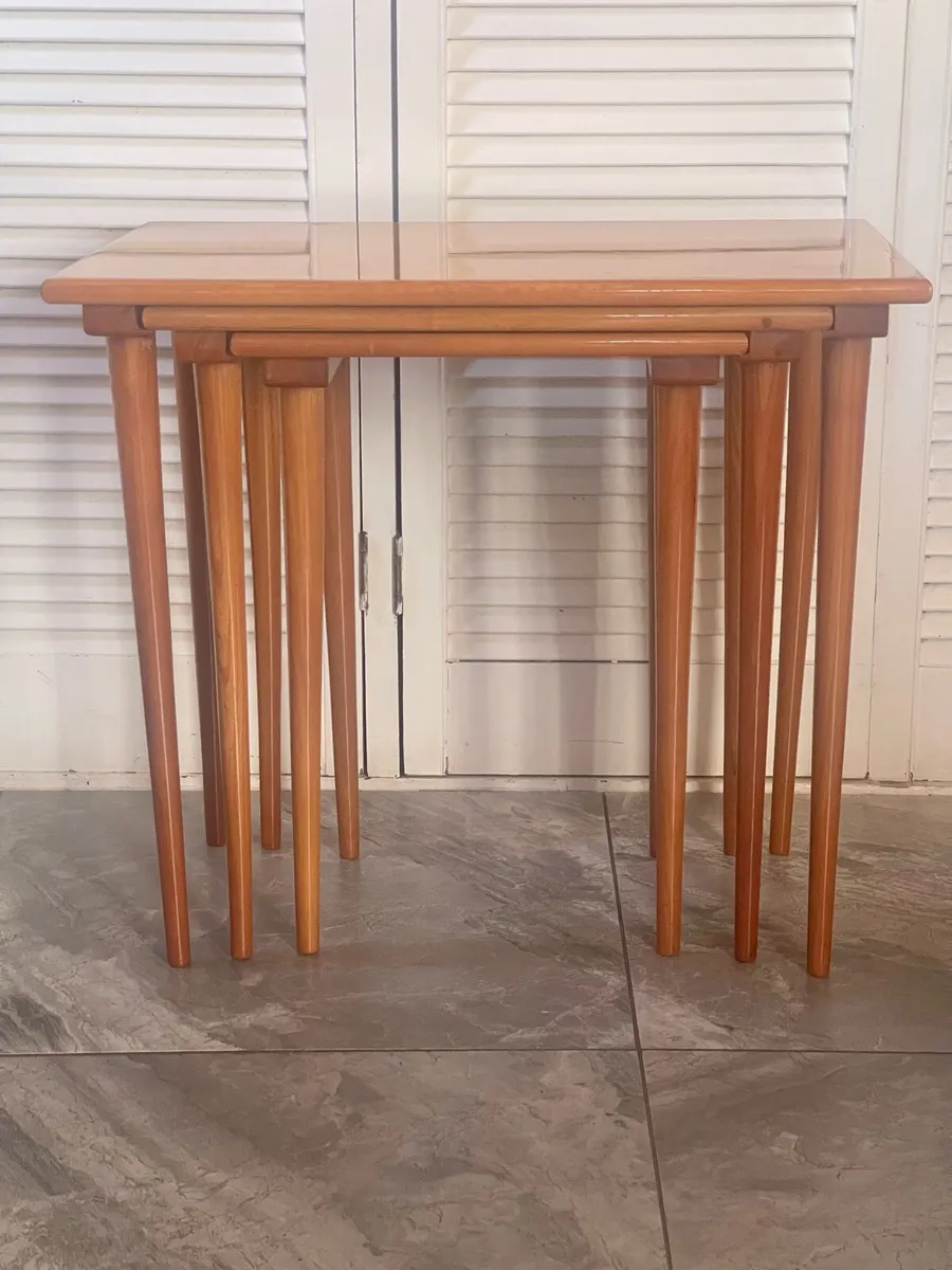 Mid century Danish nesting tables - Image 2