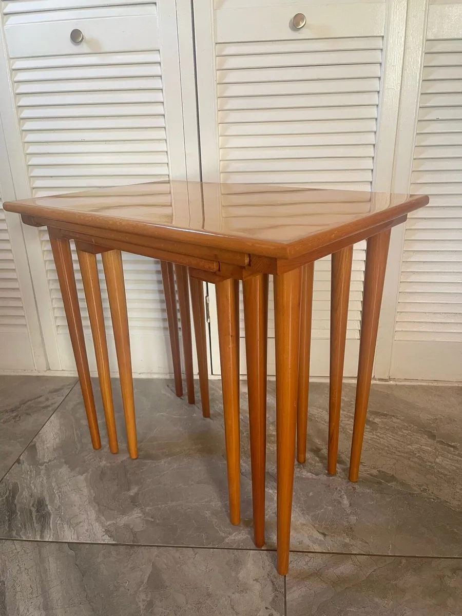 Mid century Danish nesting tables - Image 3