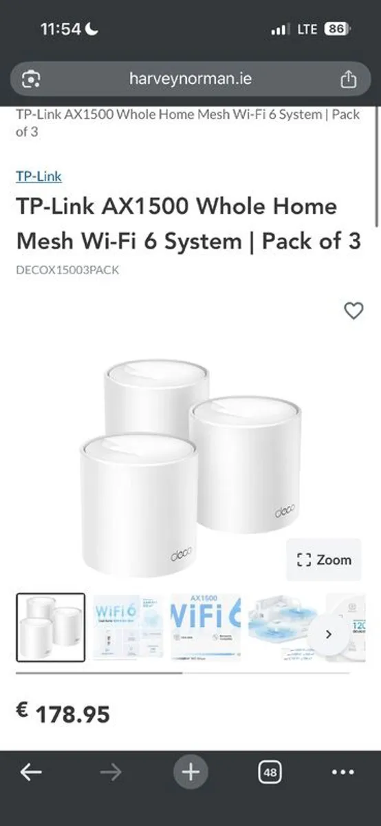 TP-Link AX1500 Whole Home Mesh Wi-Fi 6 System | Pack of 3 - Image 3