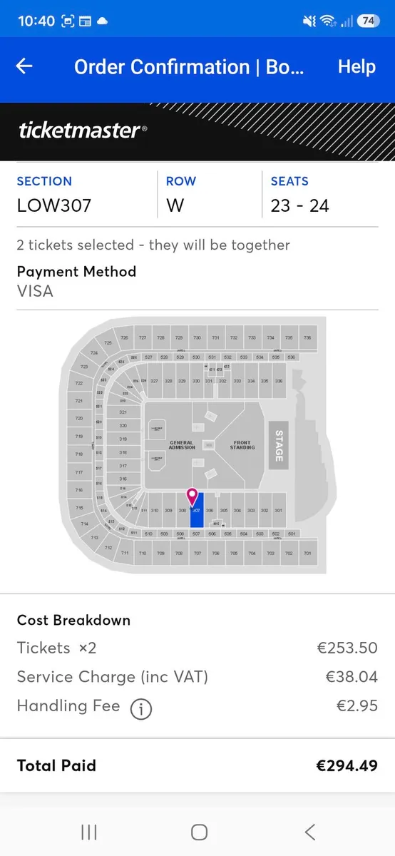 2× Bon Jovi Concert Tickets Dublin - Image 2