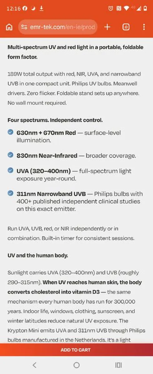 UV Red Light Panel - Image 4