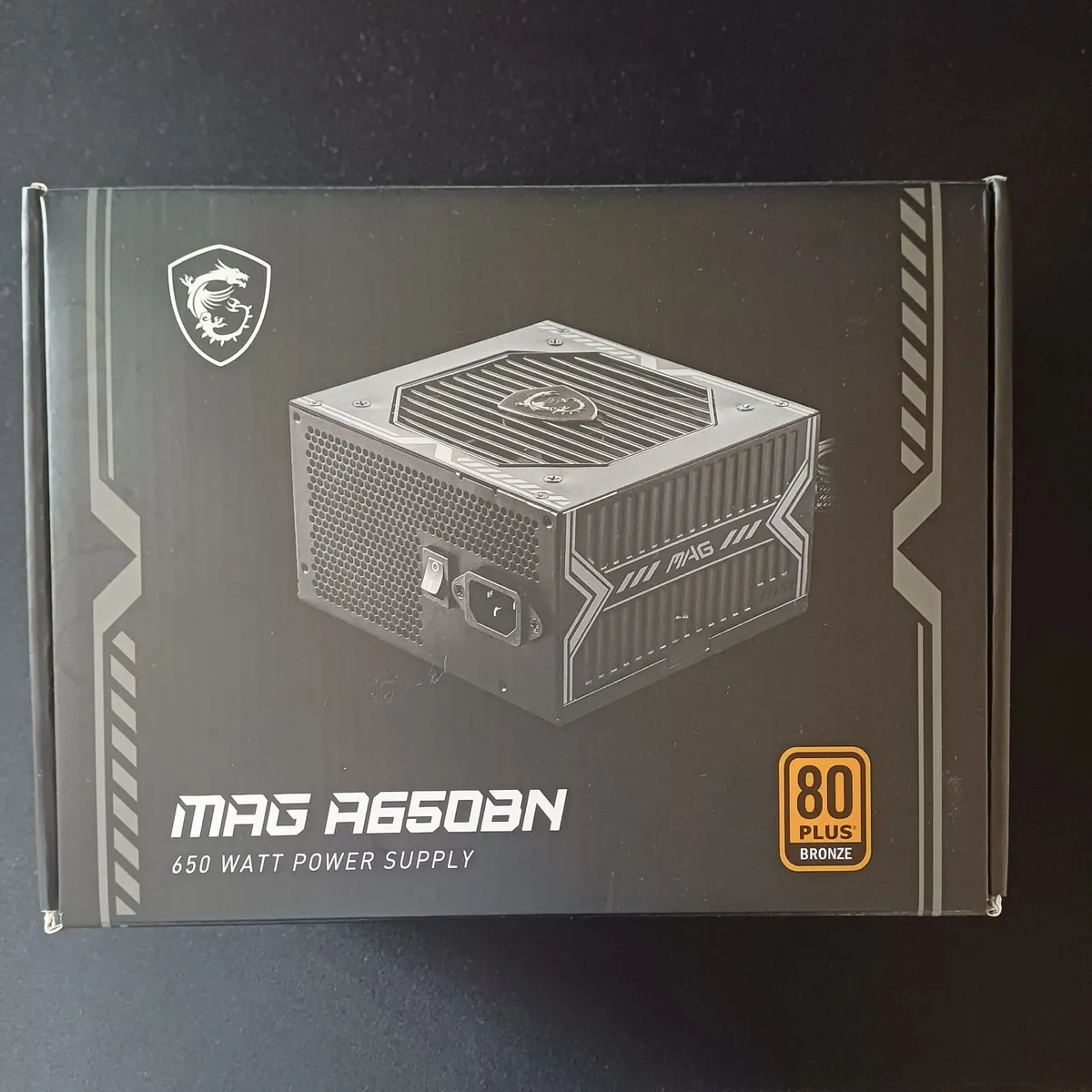MSI MAG A650BN 650W 80+Bronze PSU Irish/UK Plug - Image 1