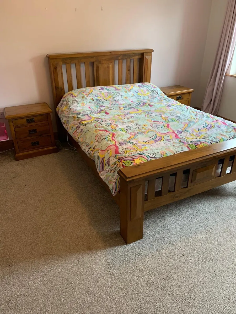 Solid Wood Double Bedroom Furniture Set - Image 2