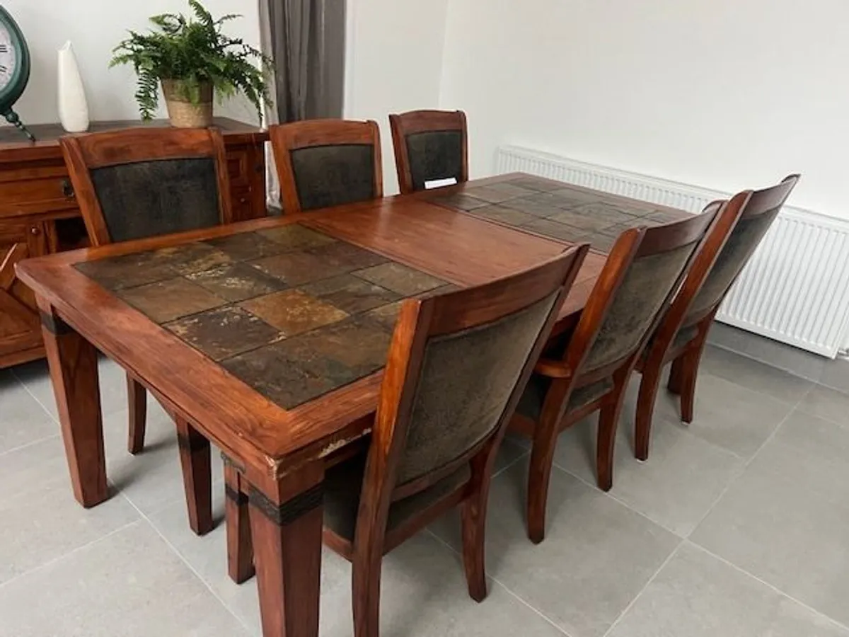 Alpine Heritage Dining Table 6 Chairs & Sideboard - Image 1