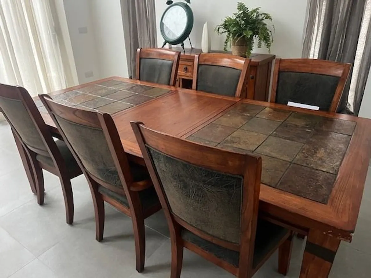 Alpine Heritage Dining Table 6 Chairs & Sideboard - Image 3