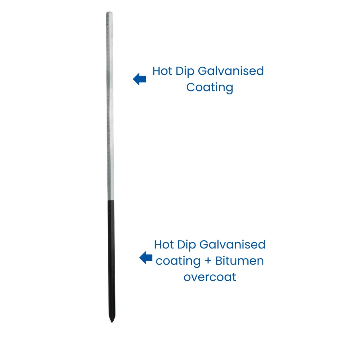 BlackBoot 6ft Steel Fence Post - Image 4