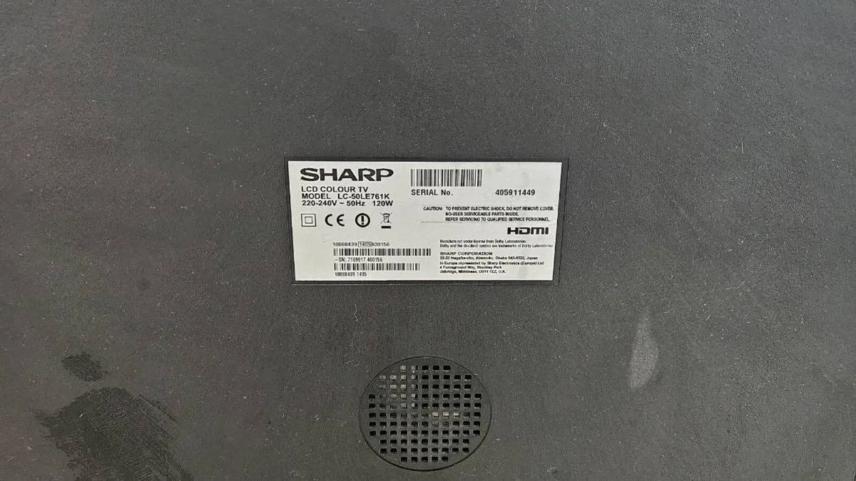 50 inch Sharp TV - Image 4