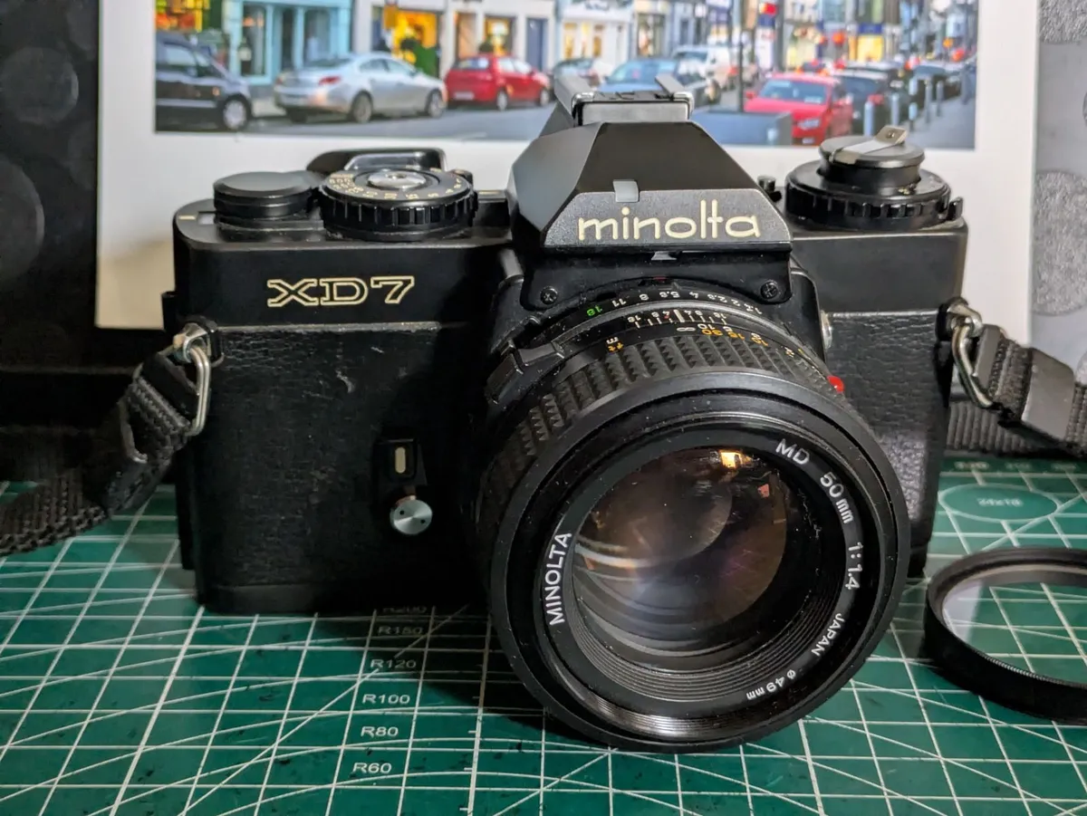 🎞️ Minolta XD7 all black + 50mm 1.4💥 lens - Image 1