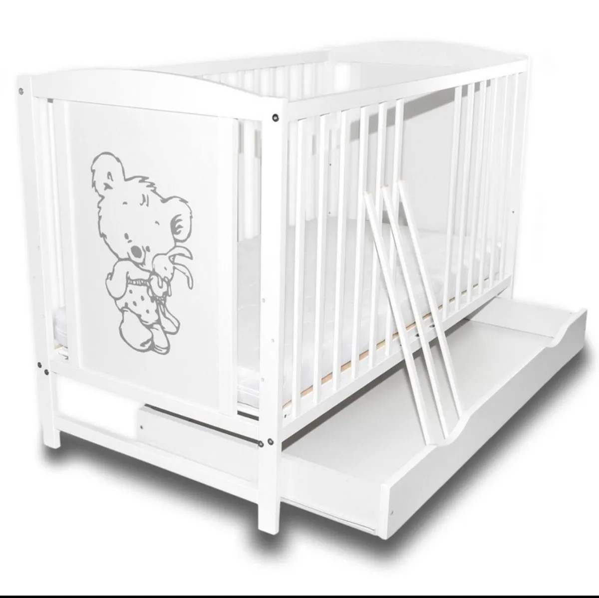 Baby cot- bed with mattress - Image 1