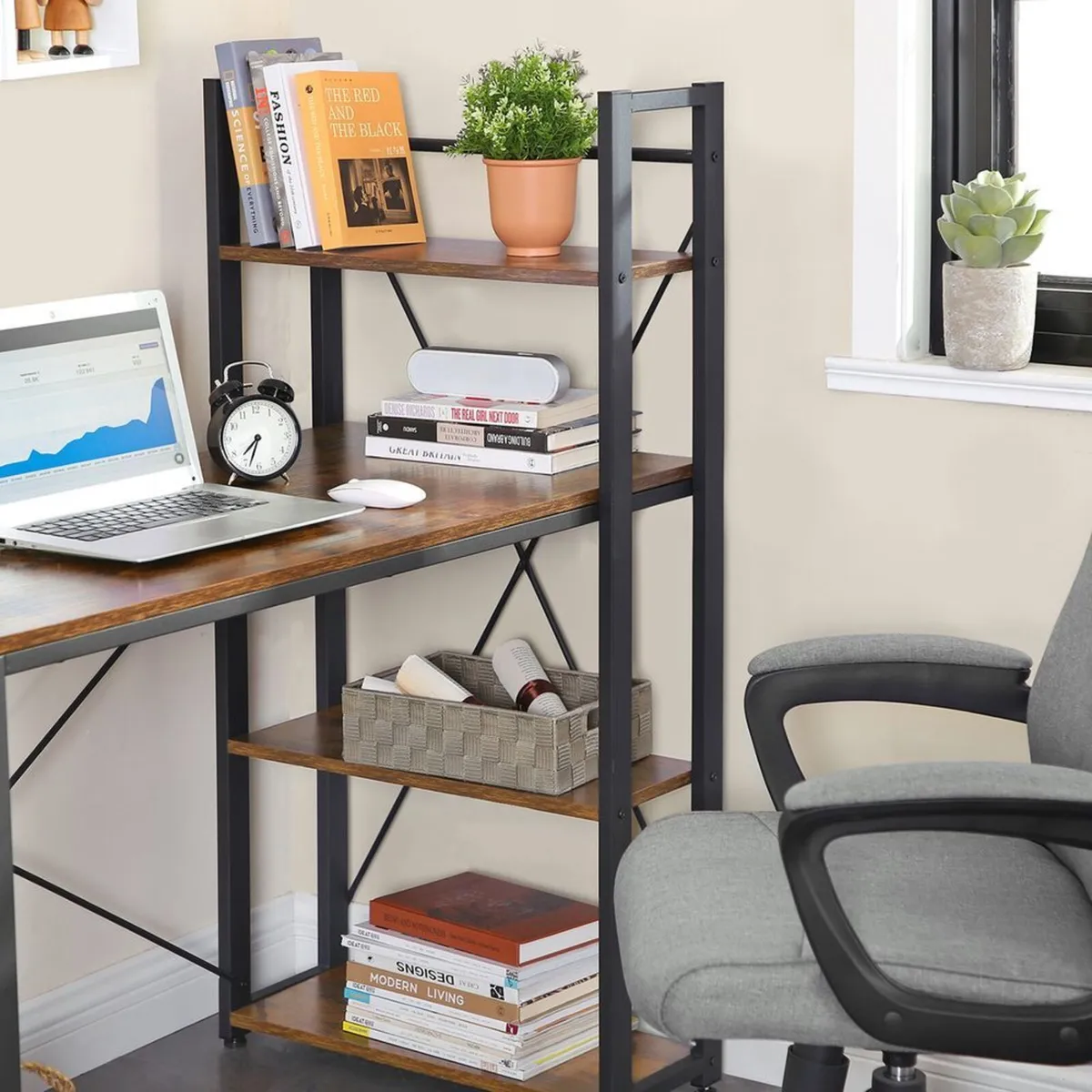 Spacious STUDY desk with 3 shelves - FREE P&P - Image 2