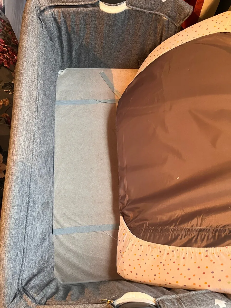 Babylo Snuggle Cuddle Co-Sleeper Grey Melange - Image 4