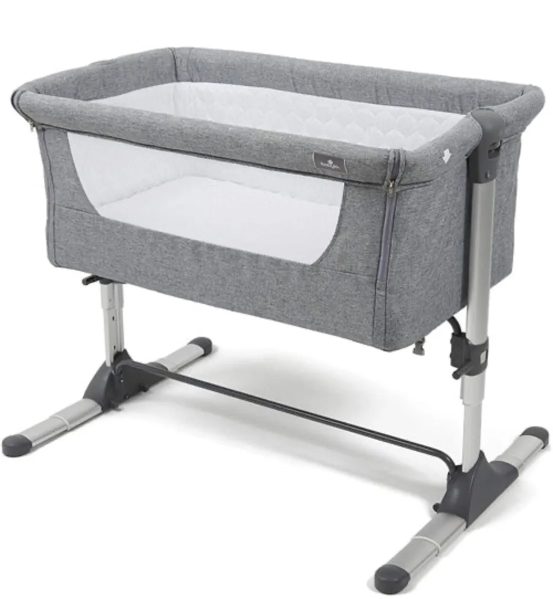 Babylo Snuggle Cuddle Co-Sleeper Grey Melange - Image 1