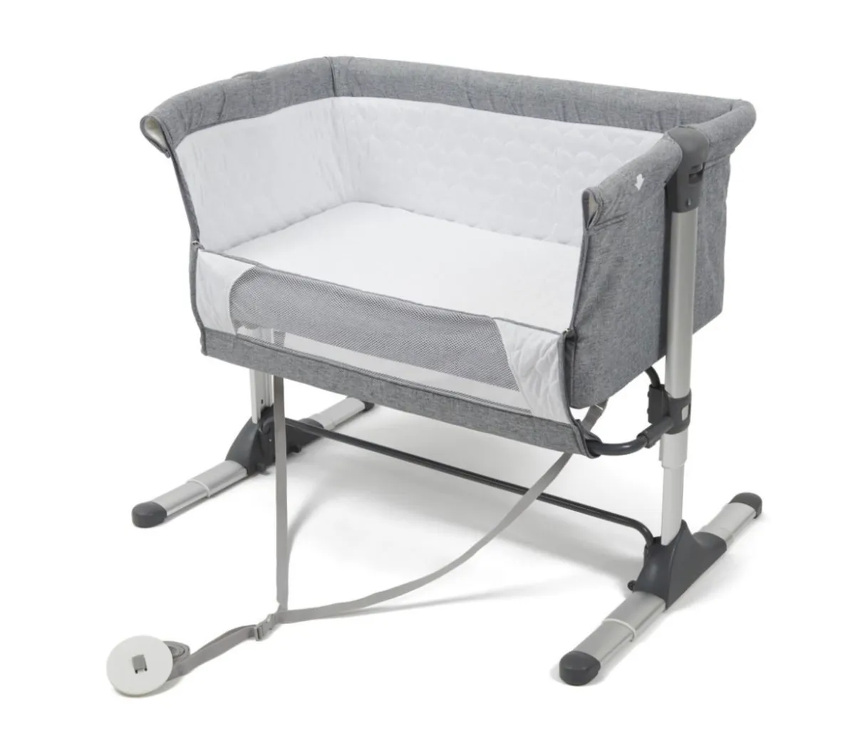 Babylo Snuggle Cuddle Co-Sleeper Grey Melange - Image 2