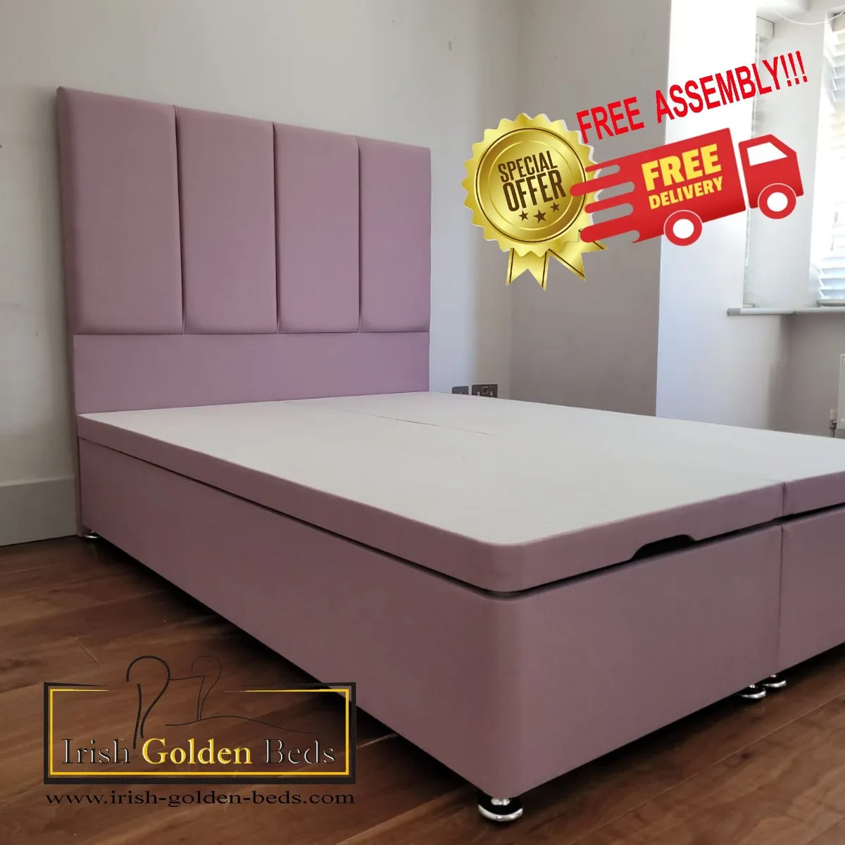 bed frame and headboard, free delivery - Image 3