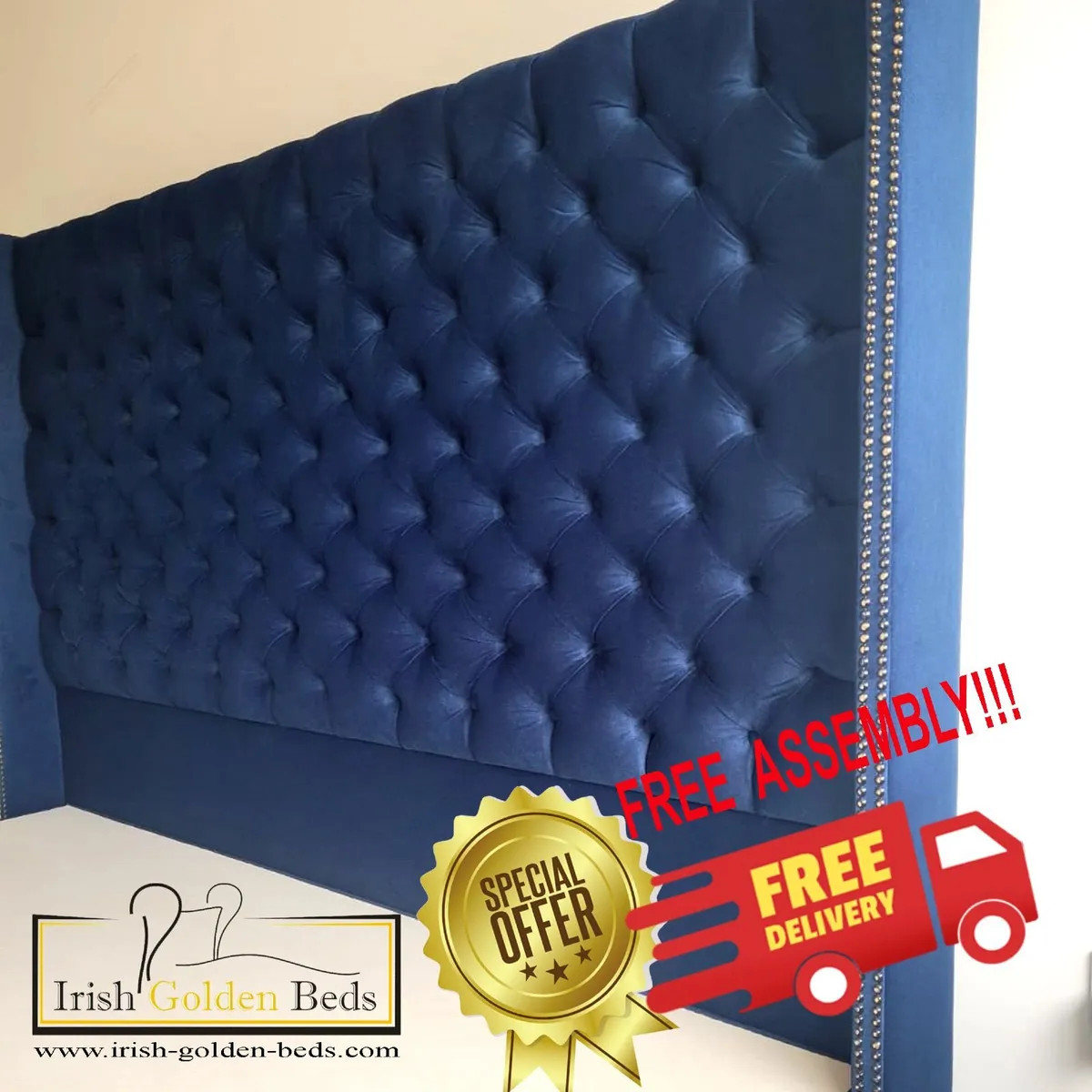 bed frame and headboard, free delivery - Image 2