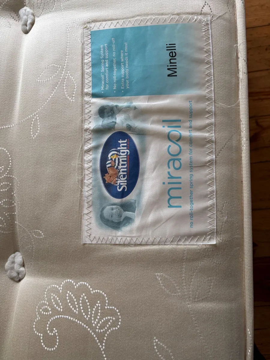 King size bed and mattress - Image 4