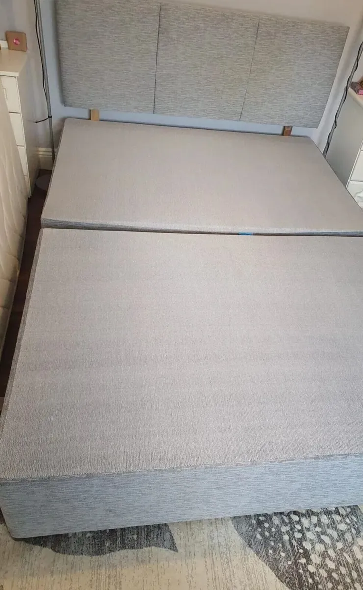 Double Bed Base and Headboard - Image 1