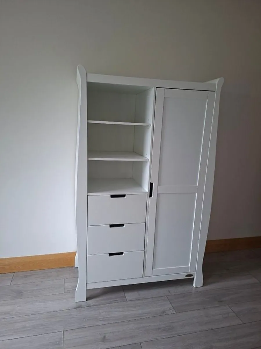 Cot Bed, Drawers and Wardrobe for Nursery - Image 3