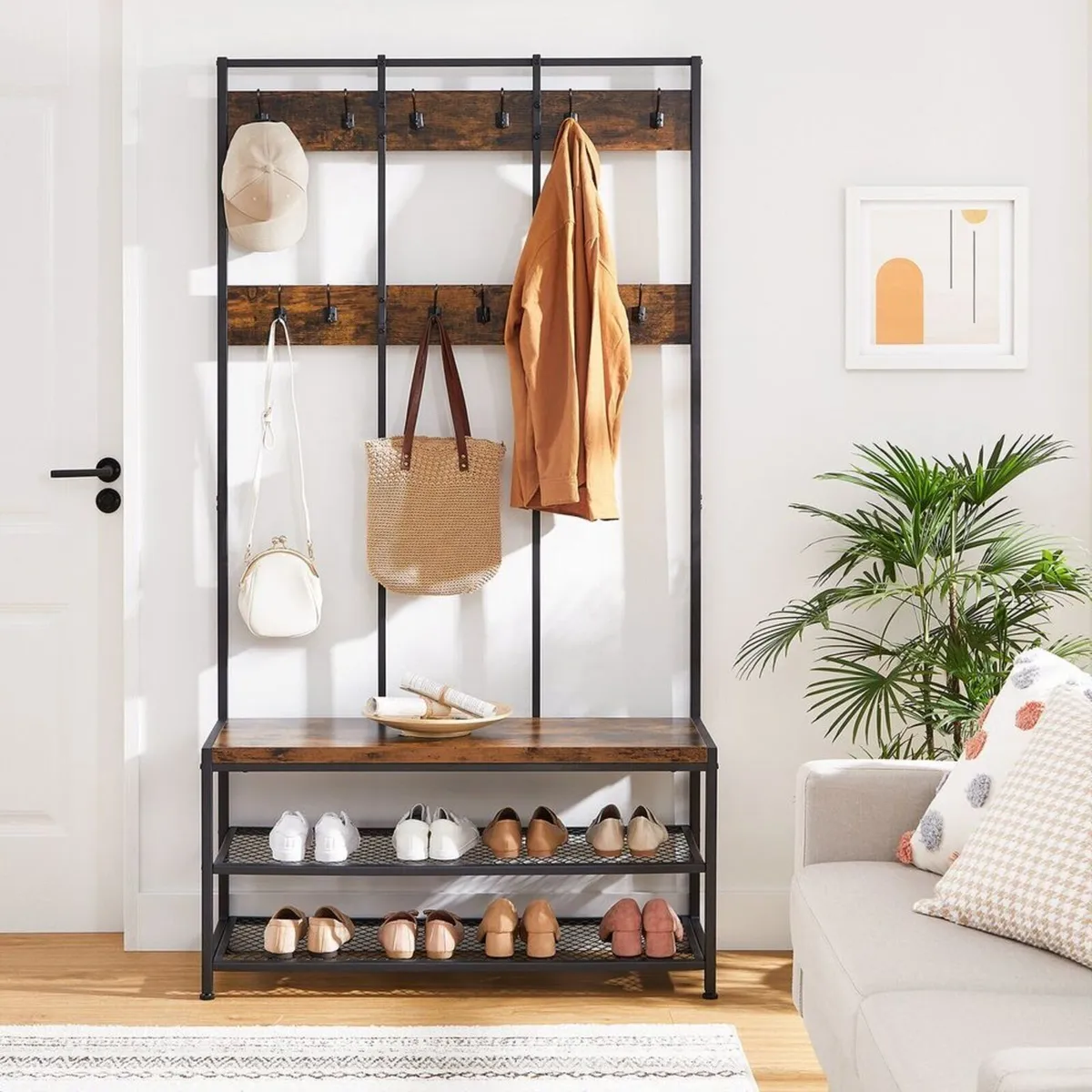 Tree Coat Rack with Shoe Bench - FREE P&P - Image 1