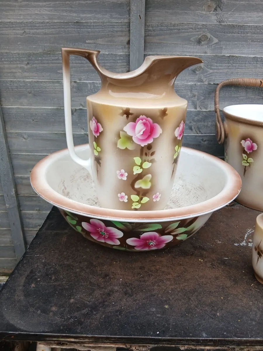 Antique old wash set - Image 4