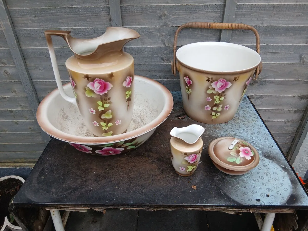 Antique old wash set - Image 2