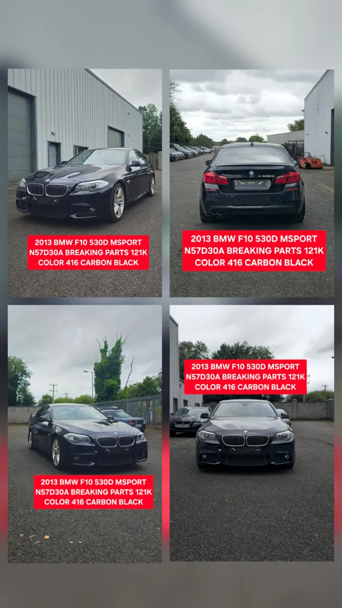 2013 BMW F10 530D MSPORT N57D30A 416 PARTS - Image 2