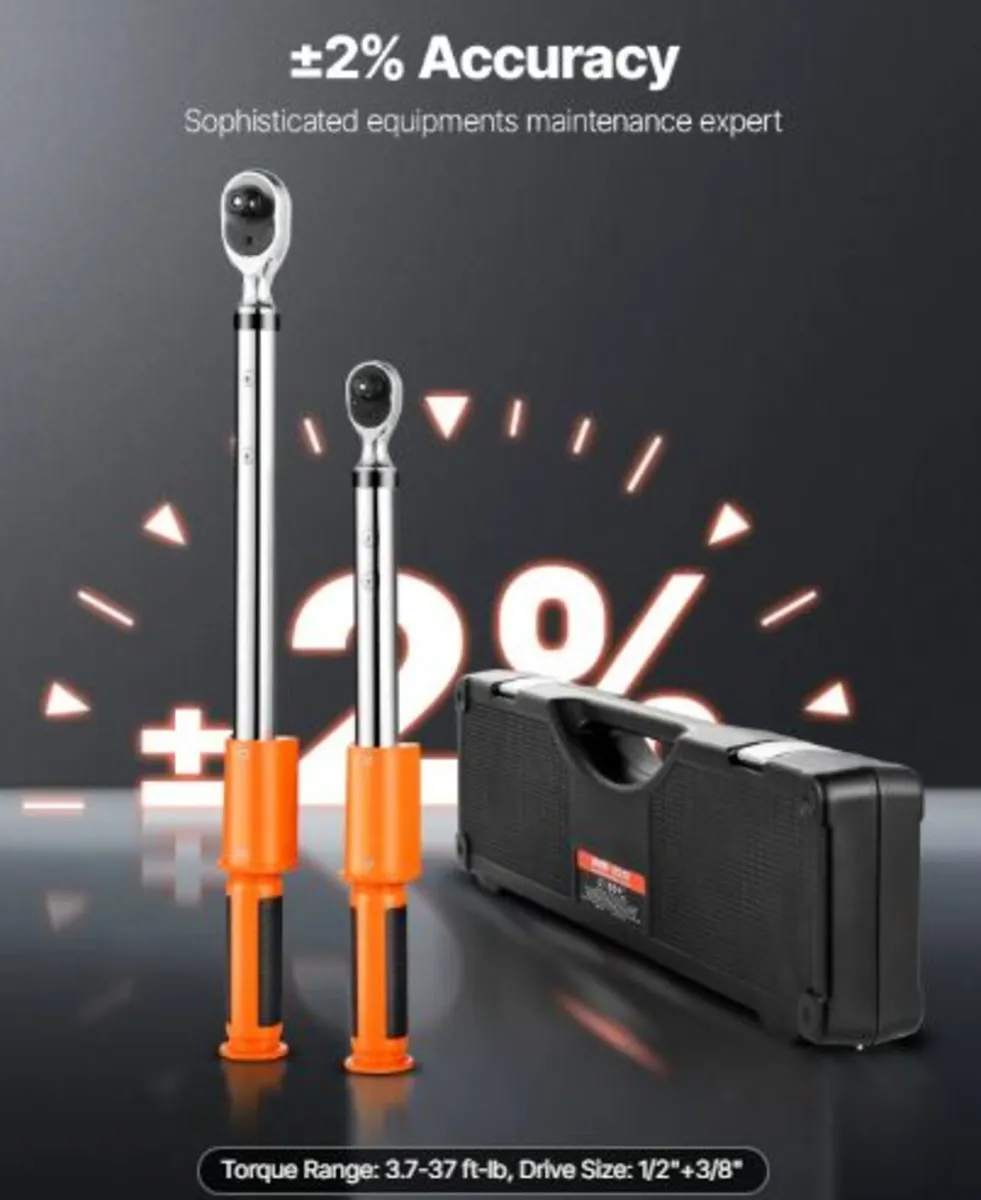 Digital Torque Wrench Set, 2 Pieces, 1/2, 3/8 Inch - Image 2