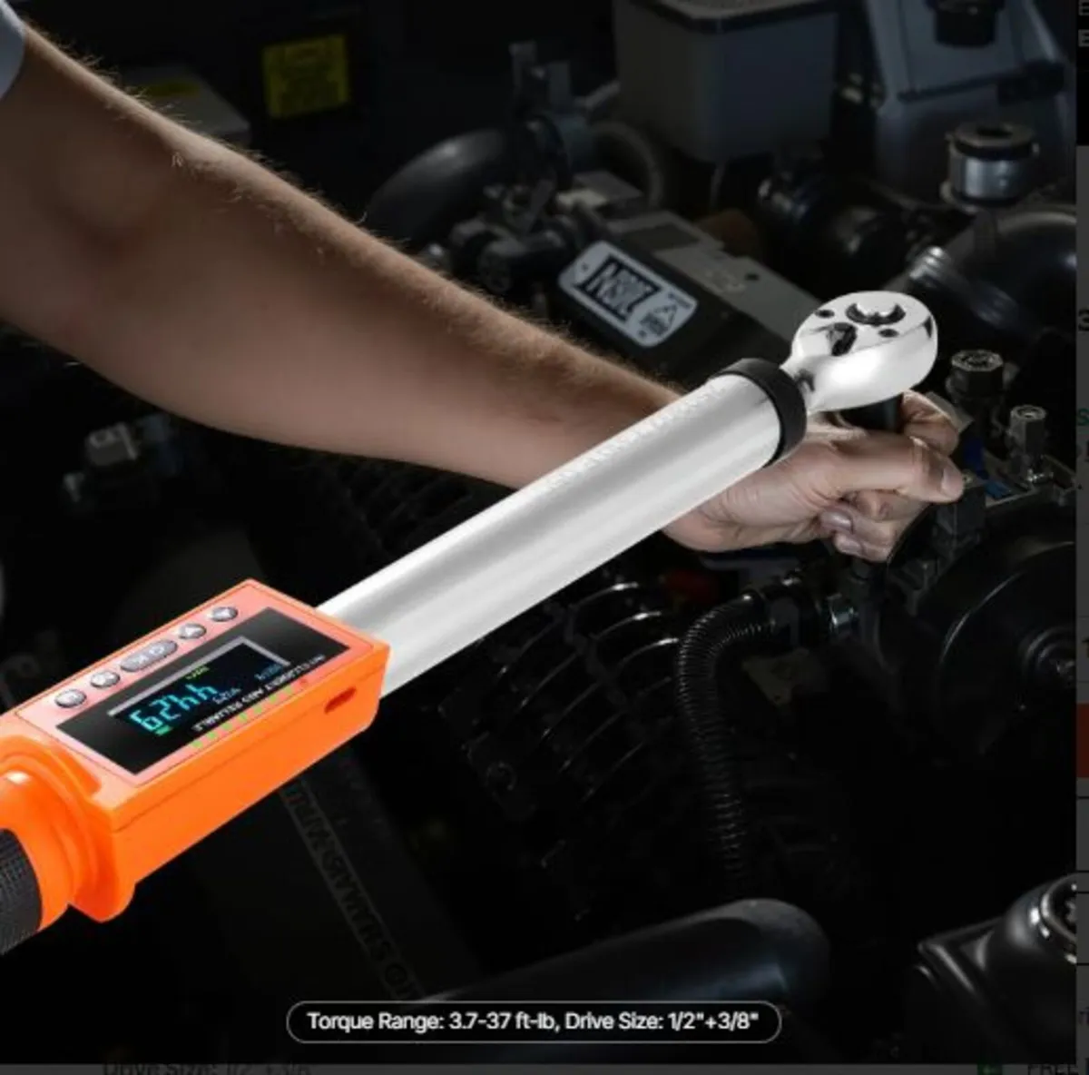 Digital Torque Wrench Set, 2 Pieces, 1/2, 3/8 Inch - Image 4