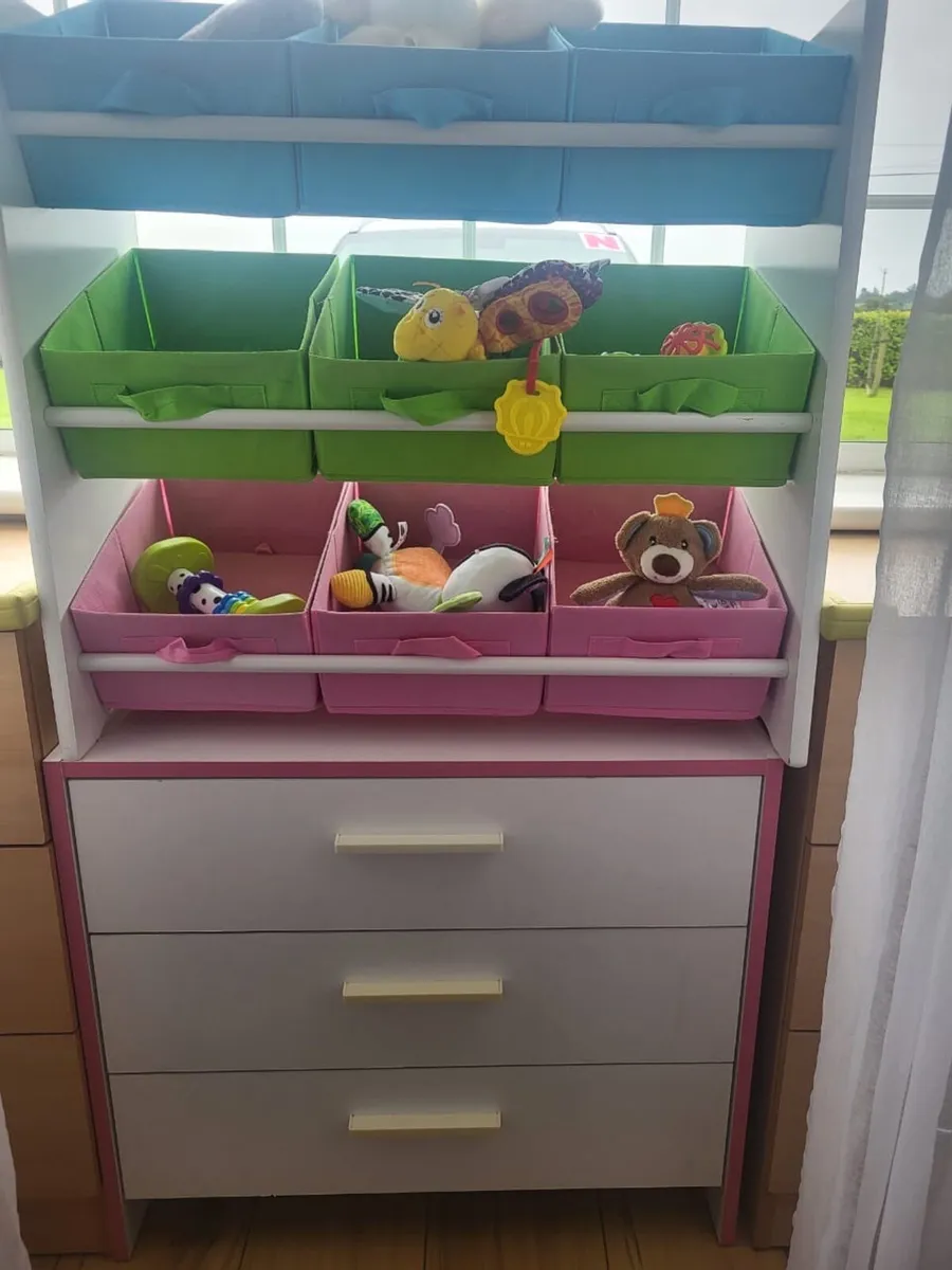 Kids’ Toy Storage Unit with 9 Baskets & 3 Drawers - Image 2