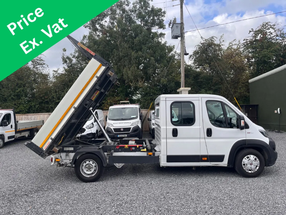 Fiat Ducato C/Cab 3 Way Tipper 2.3L 140BHP - Image 1