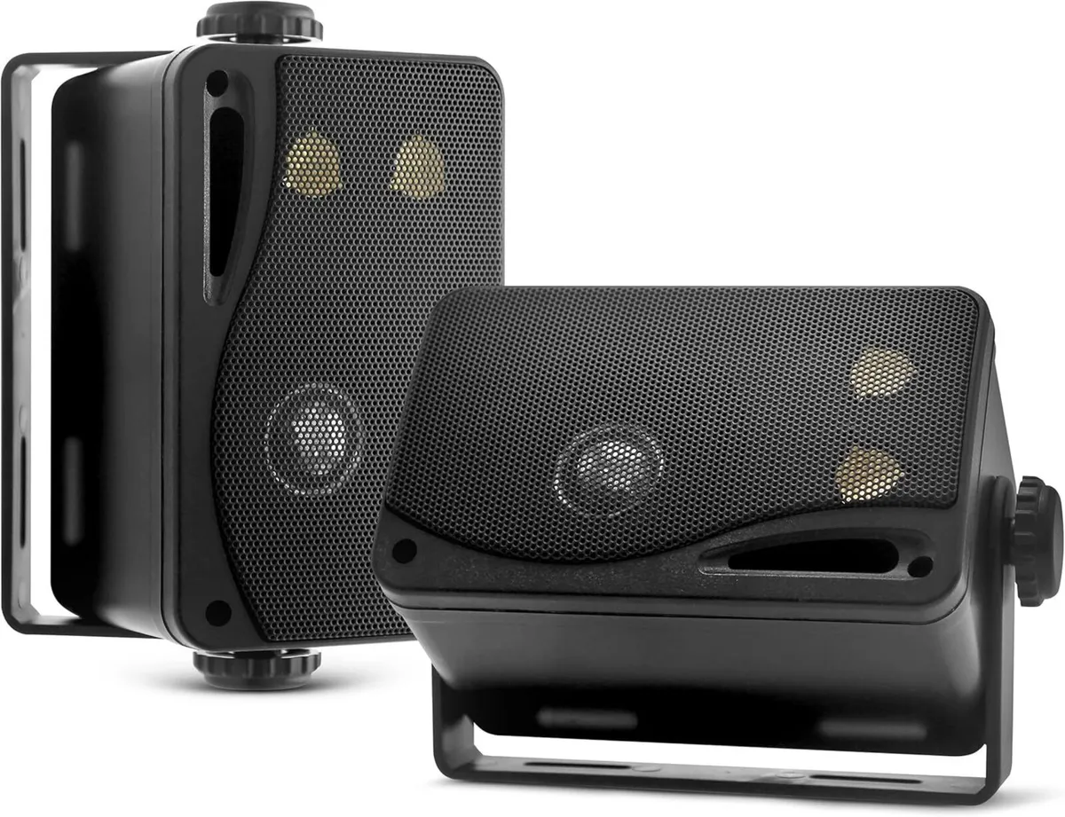 Outdoor Marine Speakers 200W 3 Way Wall Mounted Pa - Image 1