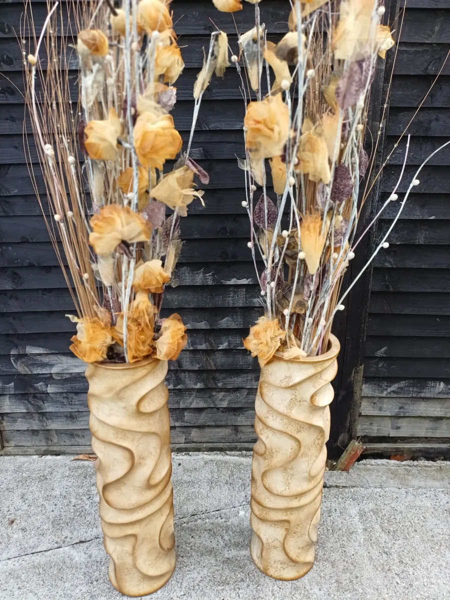 Vintage Ceramic Floor Vases - Image 1