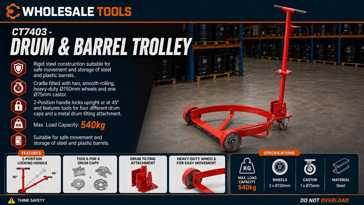 Drum & Barrel Trolley - Image 1