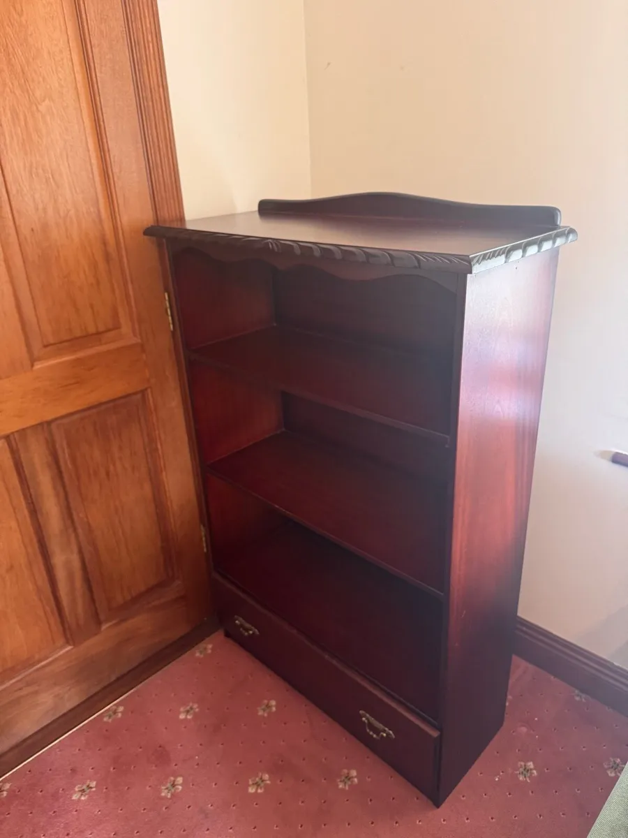 Traditional Wooden Bookcase with drawer - Image 3