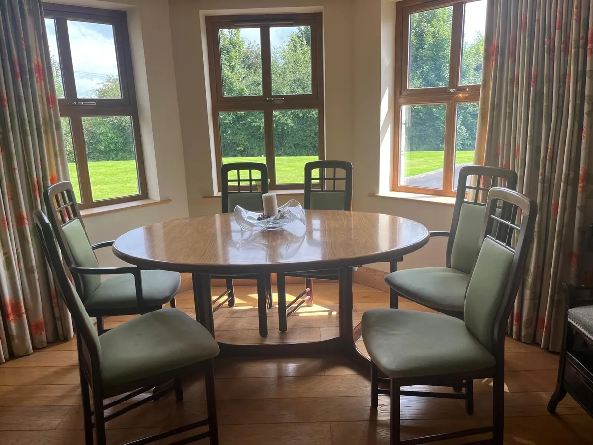 Dining room table, chairs and Unit - Image 2