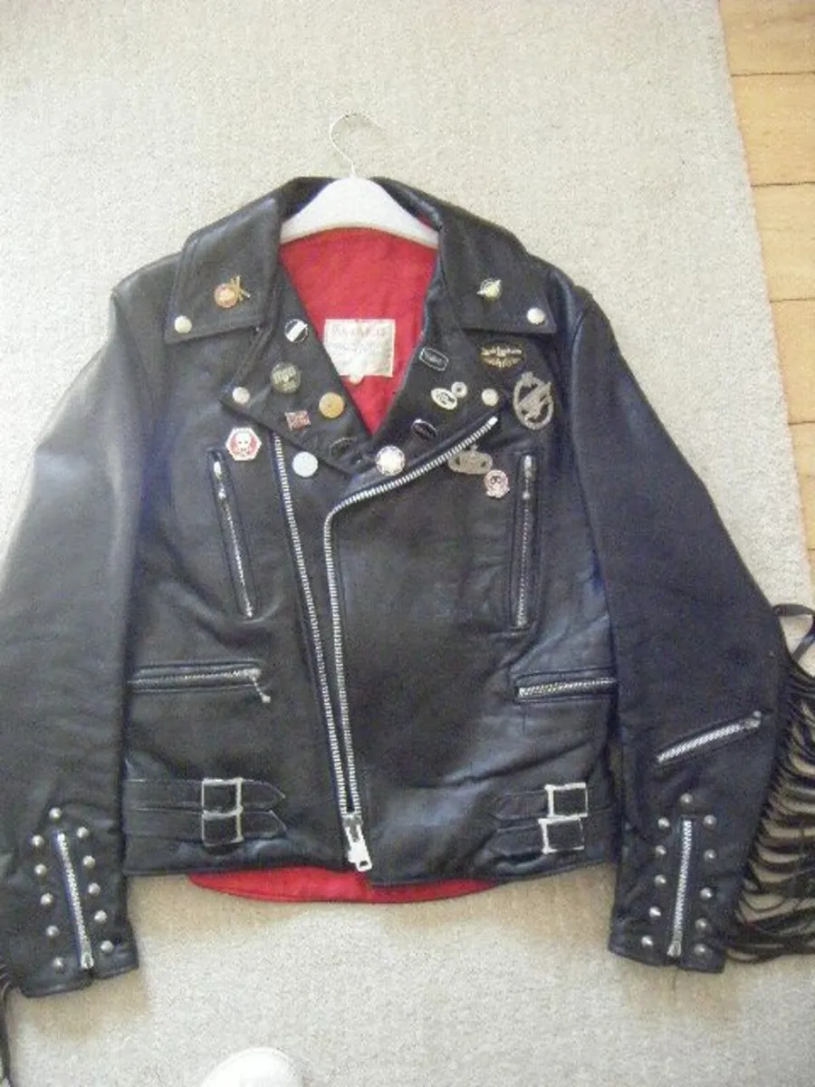 Leather Biker Jacket - Image 1