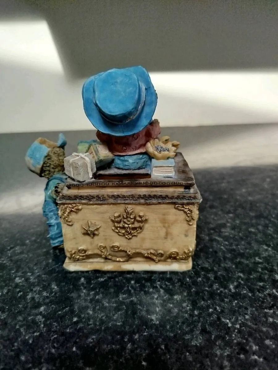 Vintage Teddy bear Treasure Trinket Box - Image 2