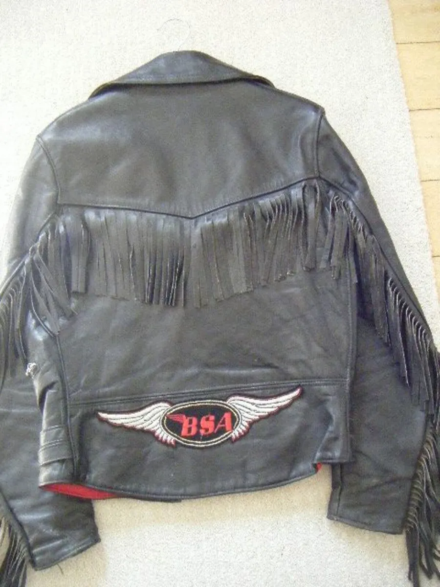 Leather Biker Jacket - Image 3
