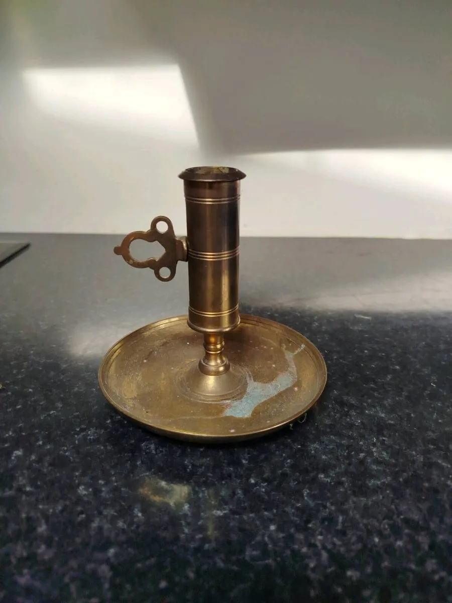 Antique Brass candle holder.