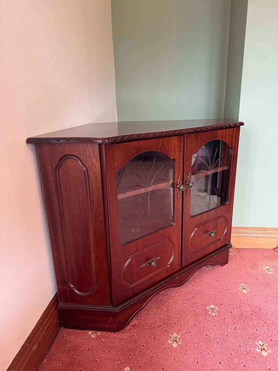 Traditional Wooden Corner Cabinet/ TV Stand - Image 2
