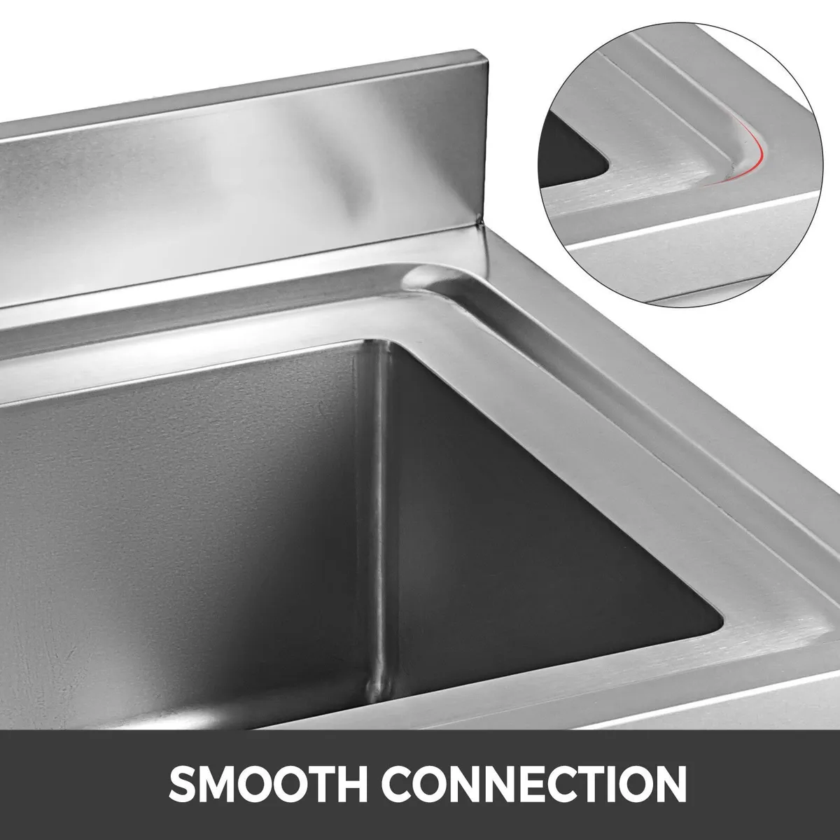 39.5-Inch Stainless Steel Professional Utility Sin - Image 4
