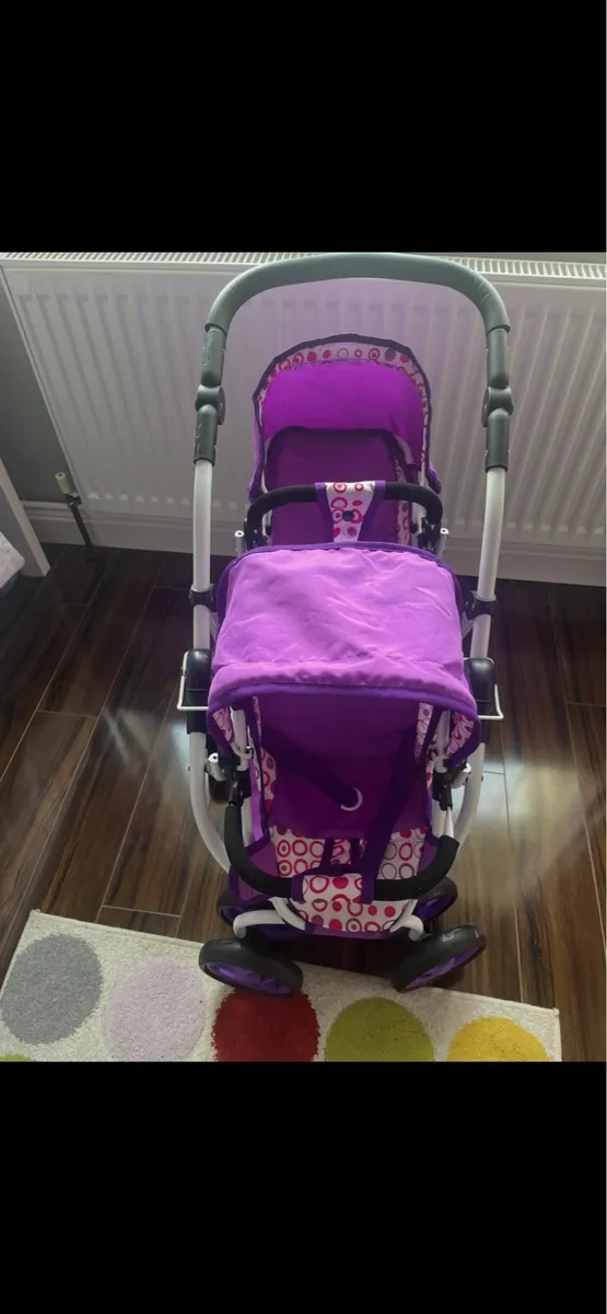 Purple Double dolls Buggy - Image 3
