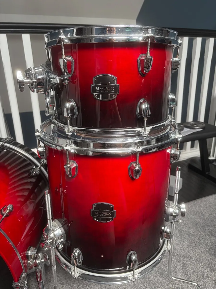 Mapex Saturn 4pc Shell Pack – Scarlet Fade - Image 3