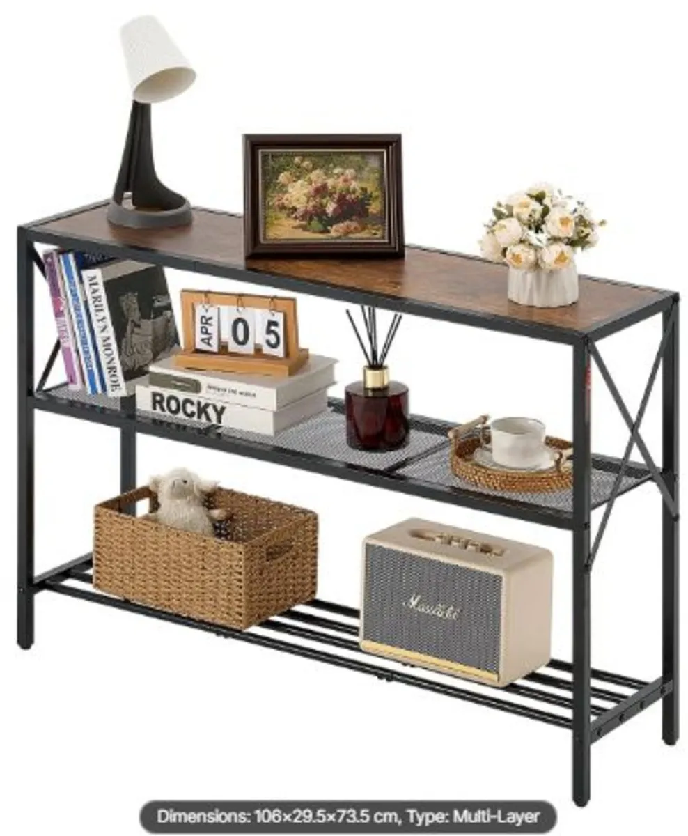 Narrow Console Sofa Table,41.7 inches Behind Couch - Image 1