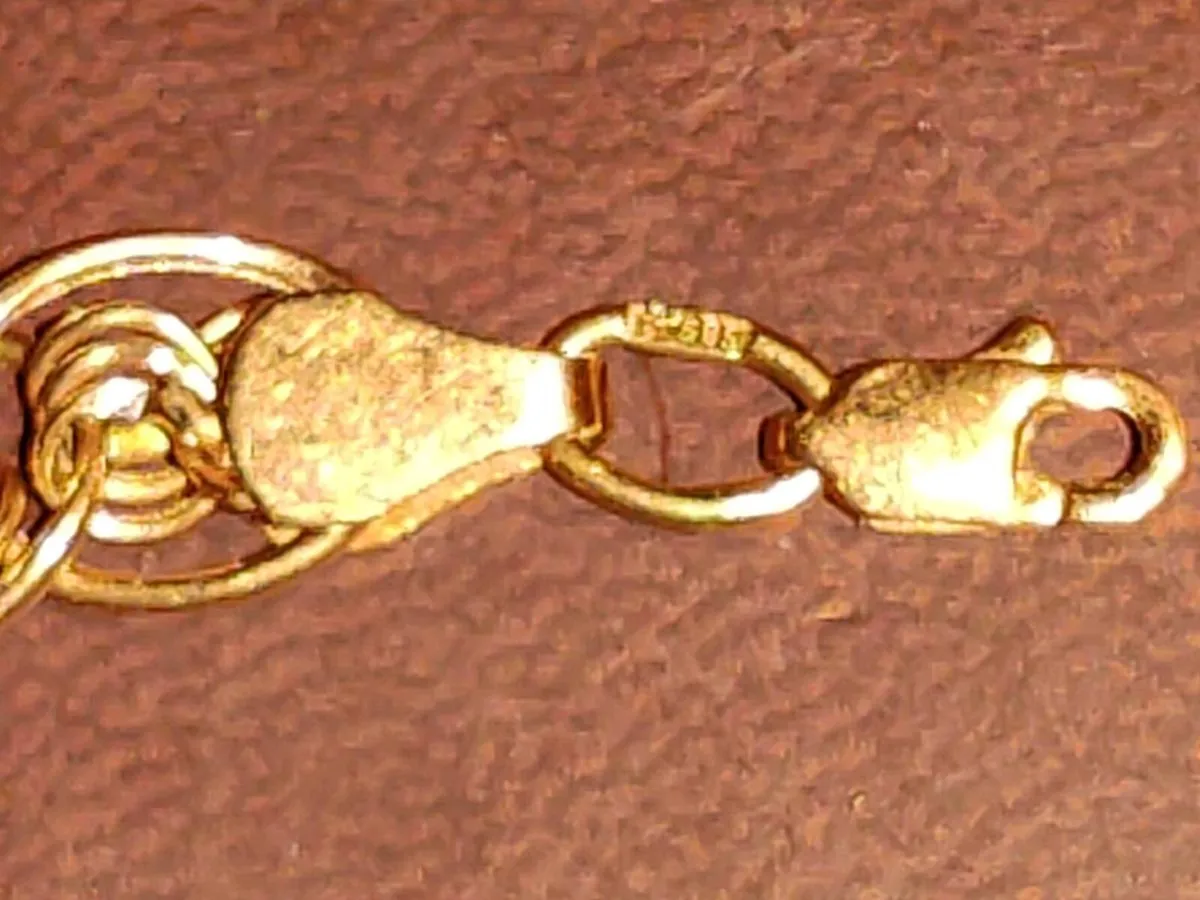 RARE, TWIRLY TWIST, 14CT SOLID Gold 5g Bracelet ! - Image 4
