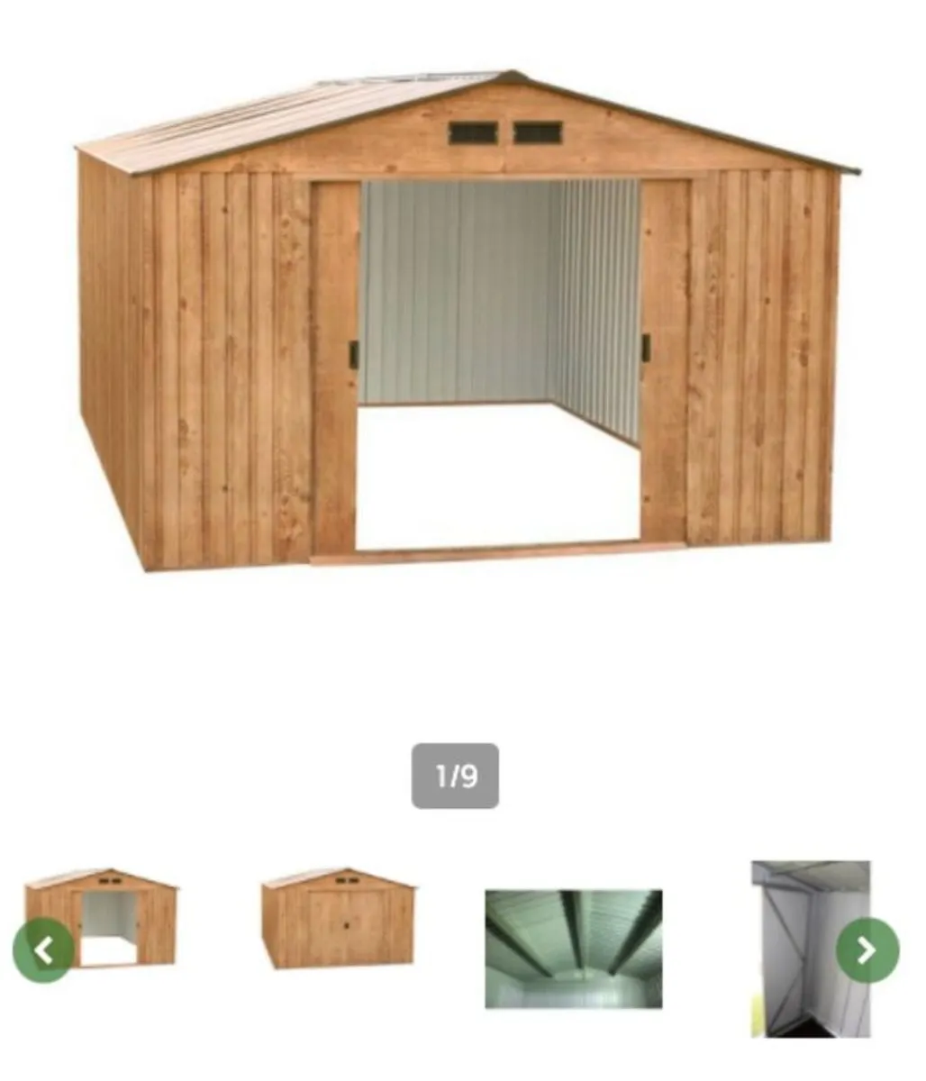10 x 8ft Metal Garden Shed - Image 1