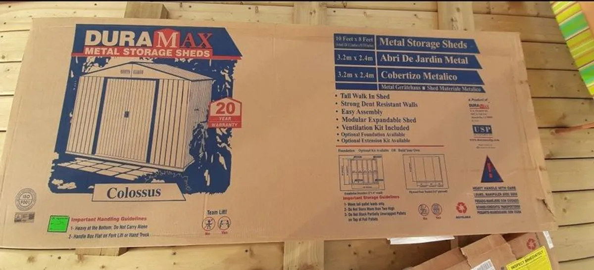 10 x 8ft Metal Garden Shed - Image 2