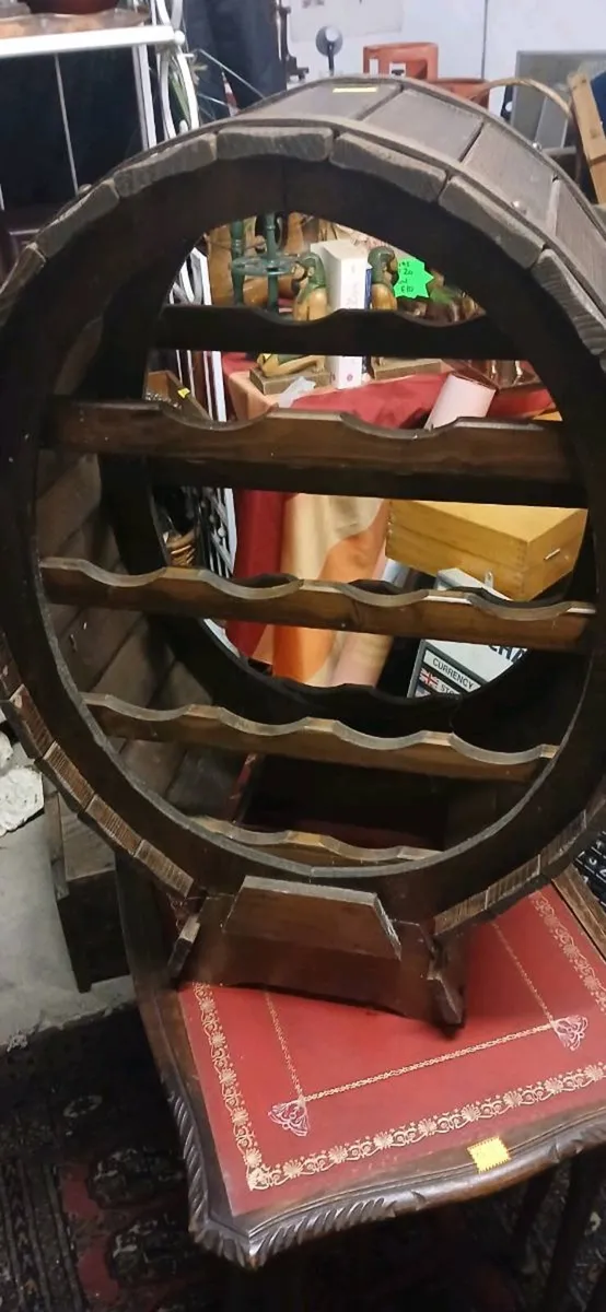 Vintage wine rack cabinet - Image 2
