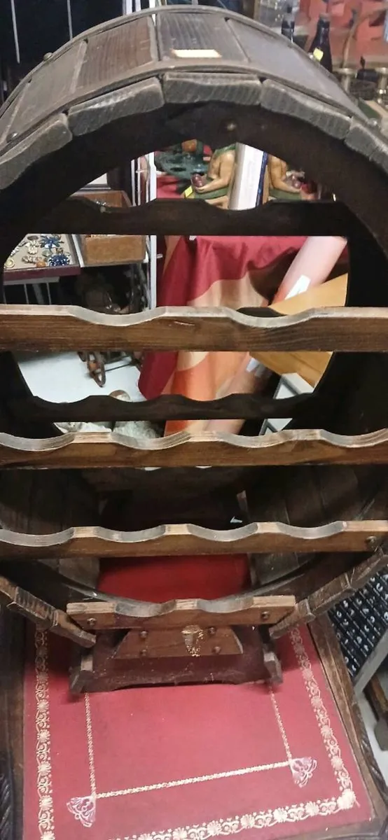 Vintage wine rack cabinet - Image 3