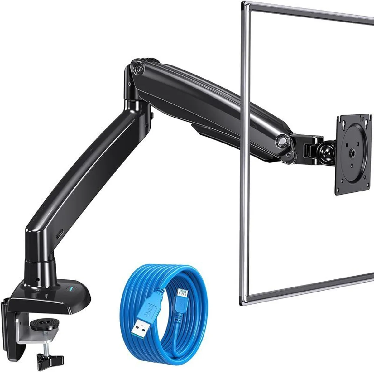 Pair of HUANUO Gas Spring Monitor Mounts 13-49 Screens / Ultrawide Compatible - Image 3